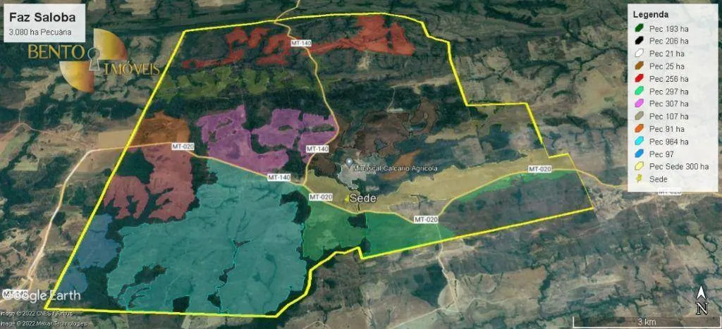 Fazenda à venda de 6.300 ha em Planalto da Serra, MT, Brasil