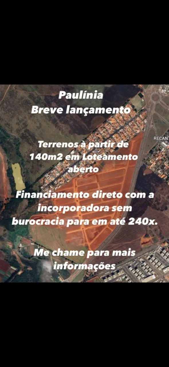 Terreno à venda de 140 m² em Paulínia, SP, Brasil