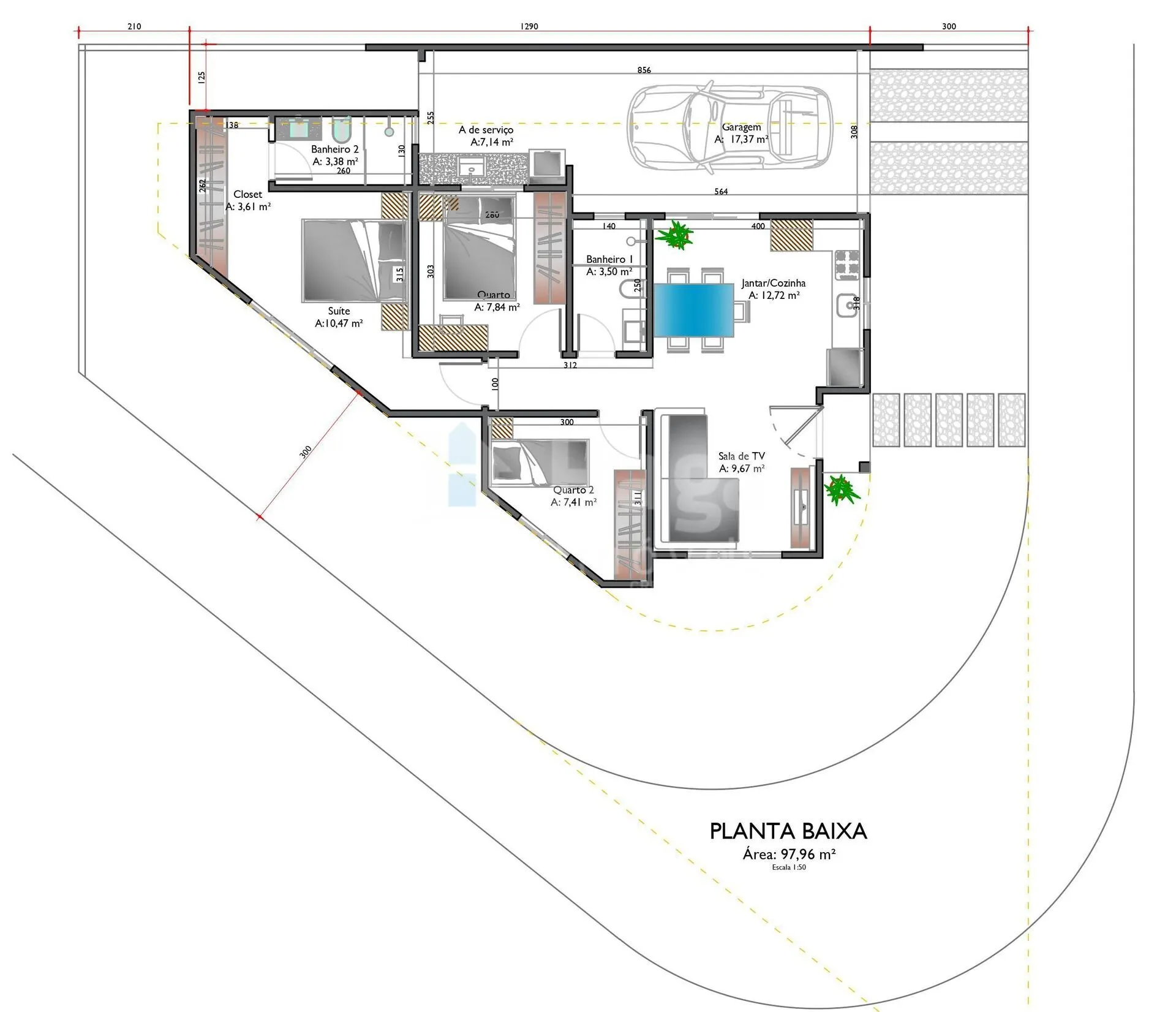 Casa à venda de 97 m² em Brusque, SC, Brasil