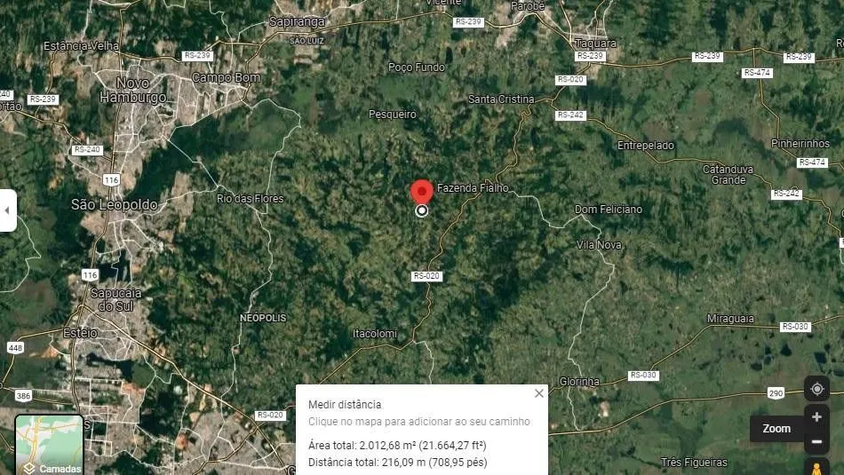 Chácara à venda de 2.000 m² em Taquara, RS, Brasil