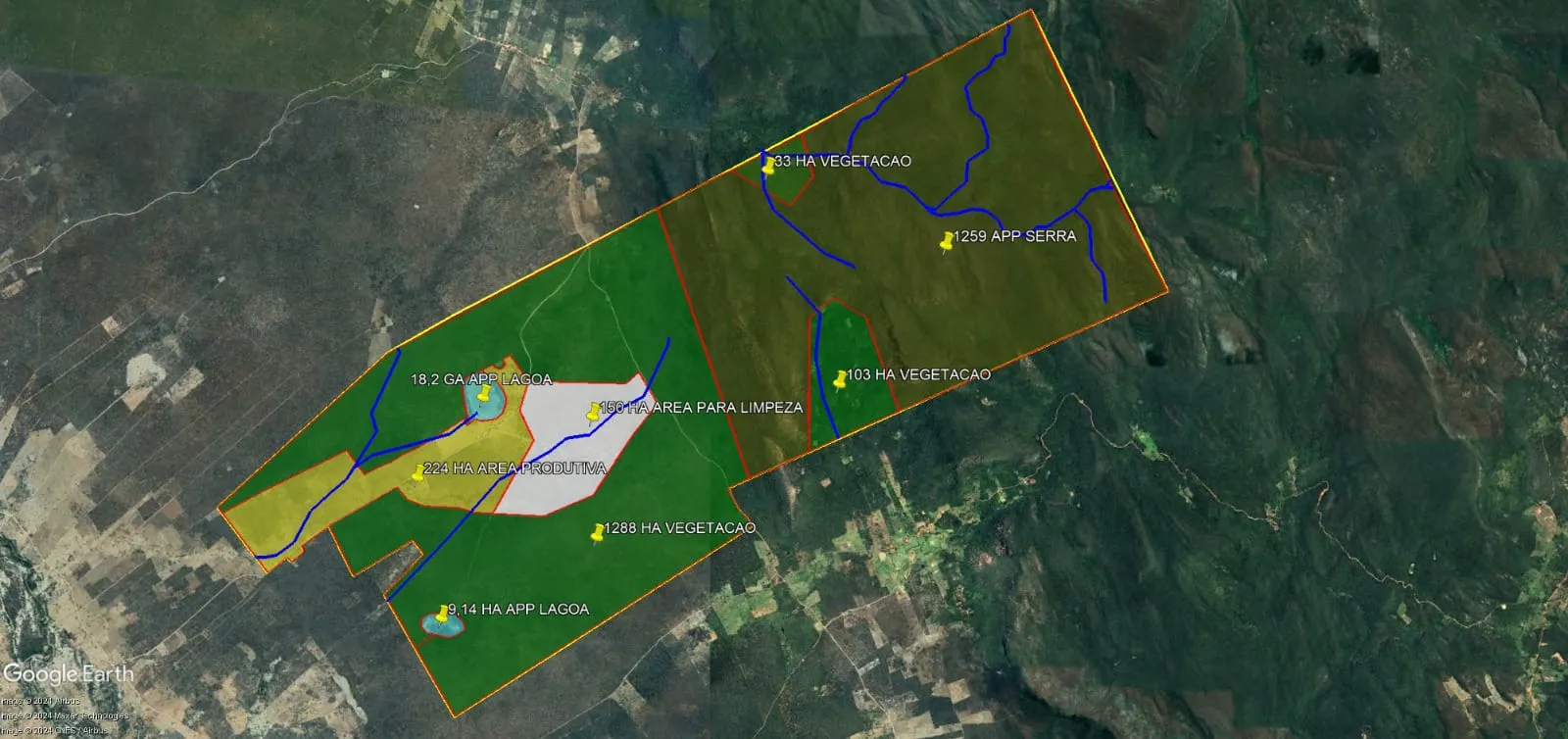 Fazenda à venda de 3.429 ha em Oliveira dos Brejinhos, BA, Brasil
