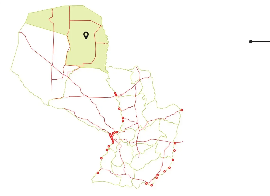 Comercial para Alugar de 30.988 ha em Fuerte Olimpo, Paraguai