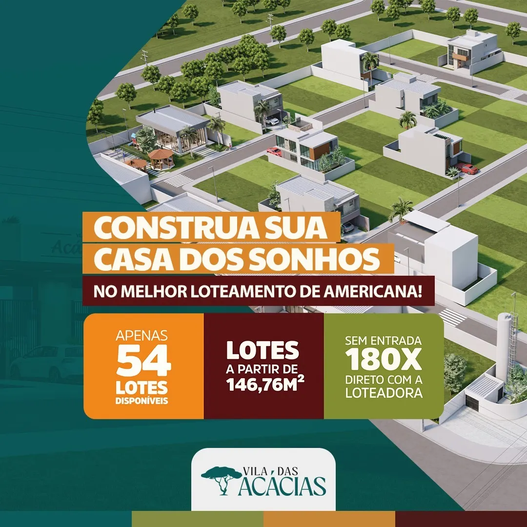 Plot for sale of 146 m² in Americana, SP, Brazil