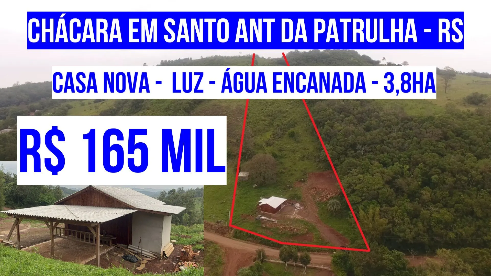 Chácara à venda de 4 ha em Santo Antônio da Patrulha, RS, Brasil