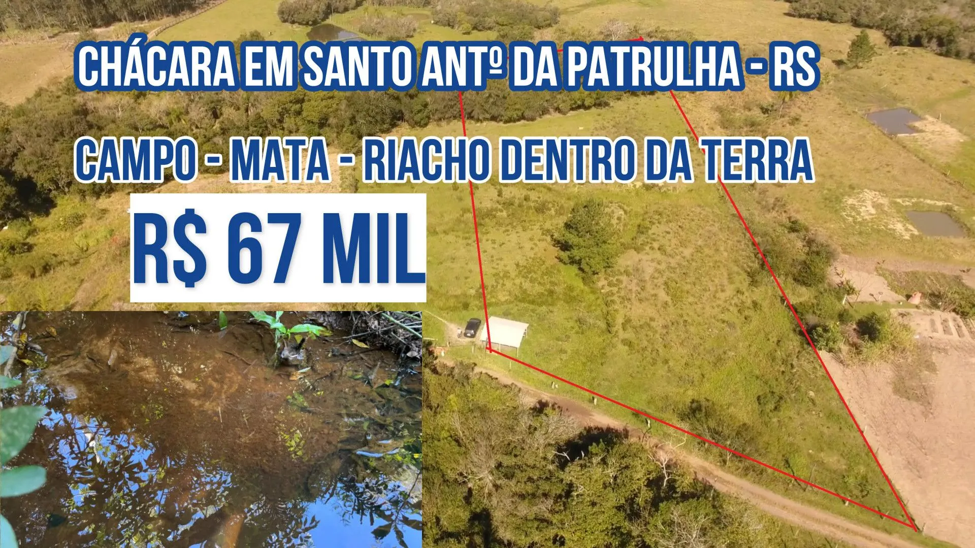 Chácara à venda de 6.800 m² em Santo Antônio da Patrulha, RS, Brasil