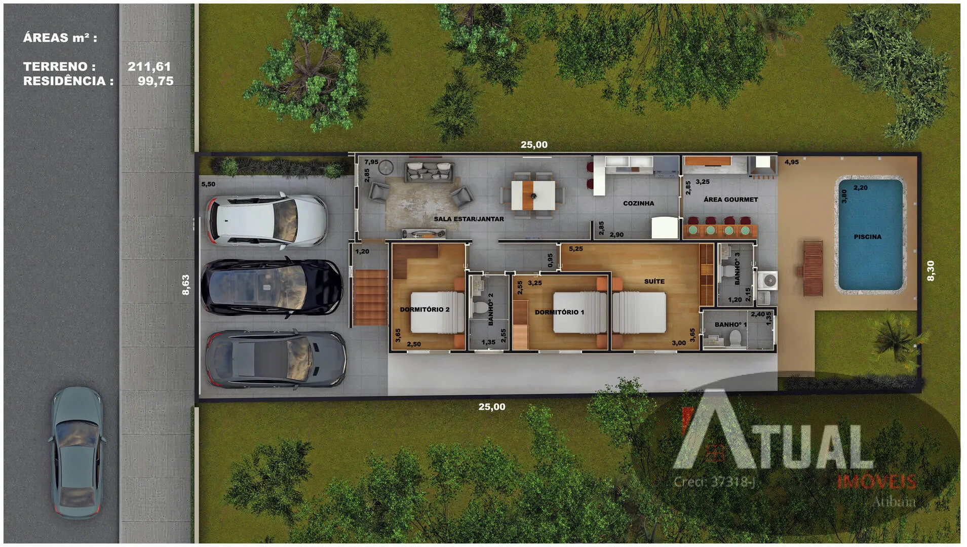 House for sale of 212 m² in Atibaia, SP, Brazil