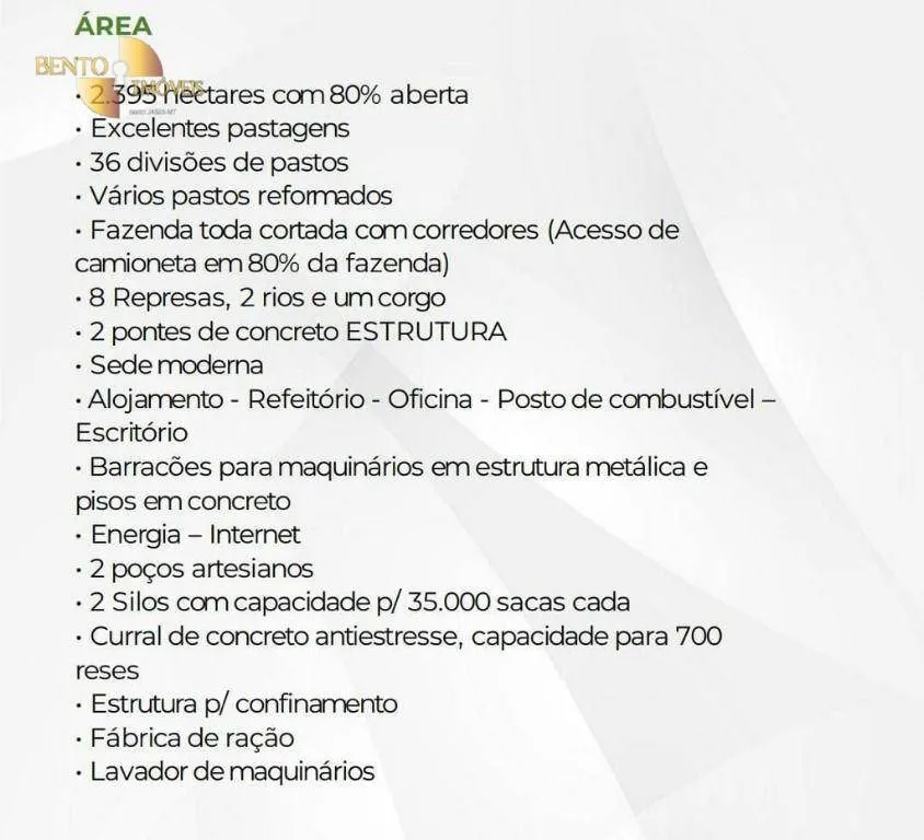 Fazenda à venda de 2.395 ha em Chupinguaia, RO, Brasil