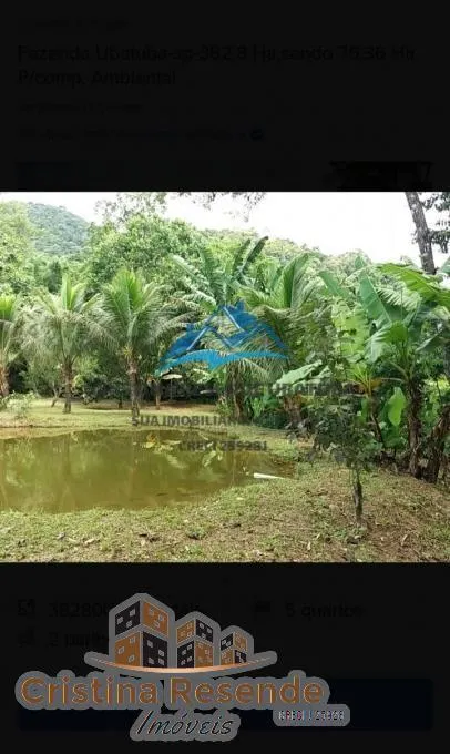 Fazenda à venda de 382 ha em Ubatuba, SP, Brasil