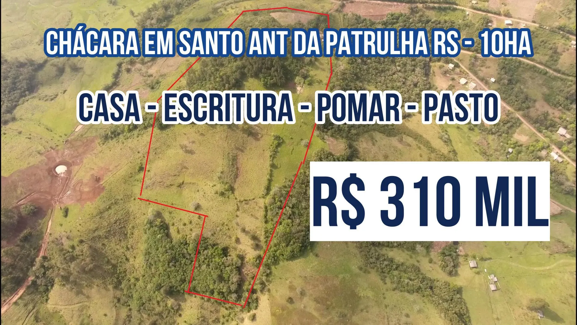 Sítio à venda de 10 ha em Santo Antônio da Patrulha, RS, Brasil
