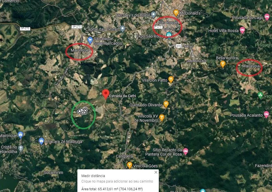 Terreno à venda de 7 ha em Mairinque, SP, Brasil
