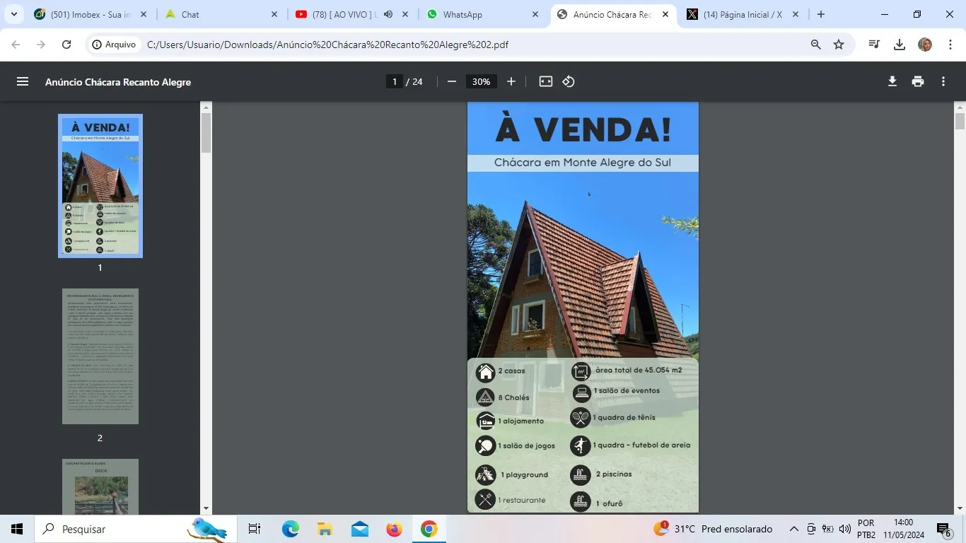 Chácara à venda de 5 ha em Monte Alegre do Sul, SP, Brasil