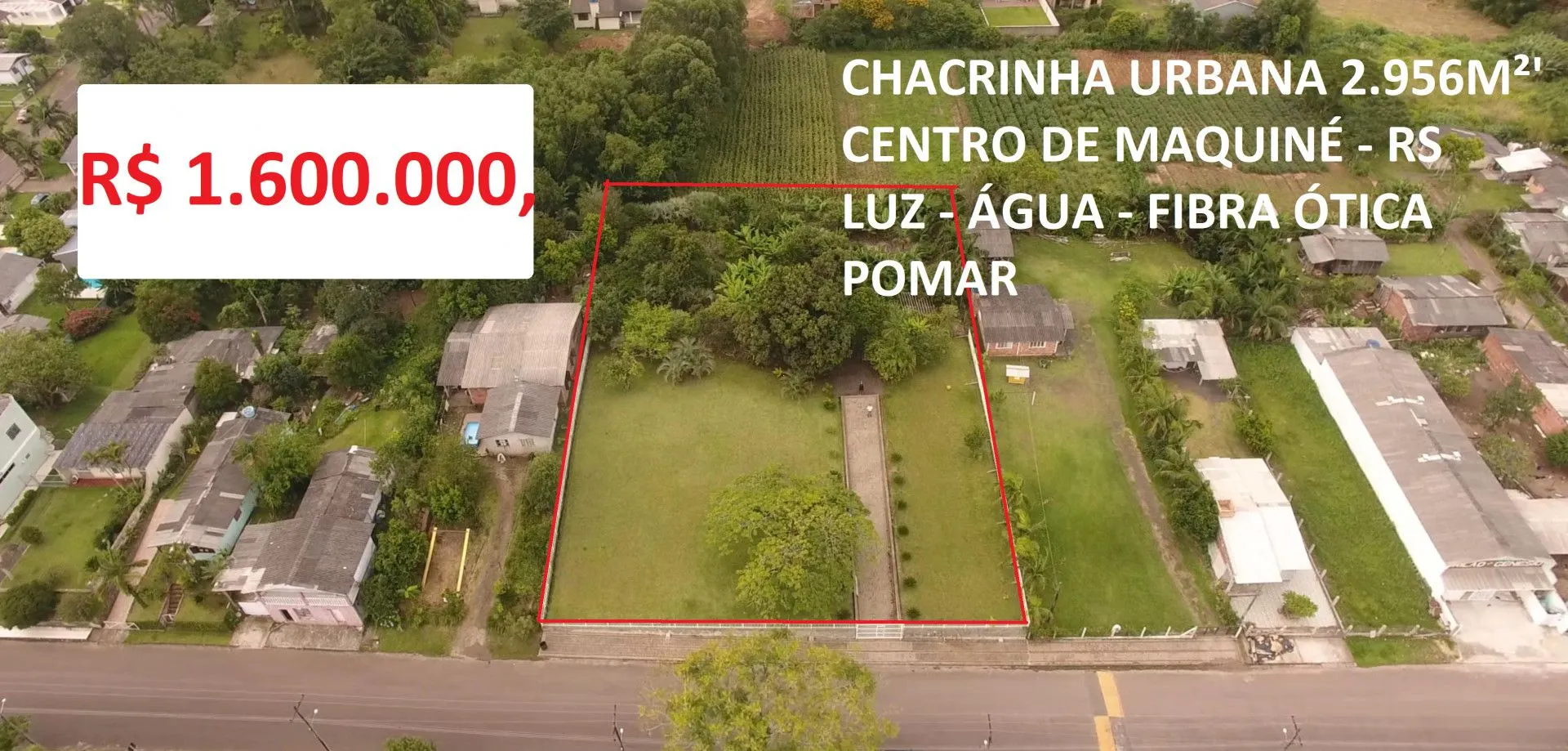 Chácara à venda de 2.900 m² em Maquiné, RS, Brasil