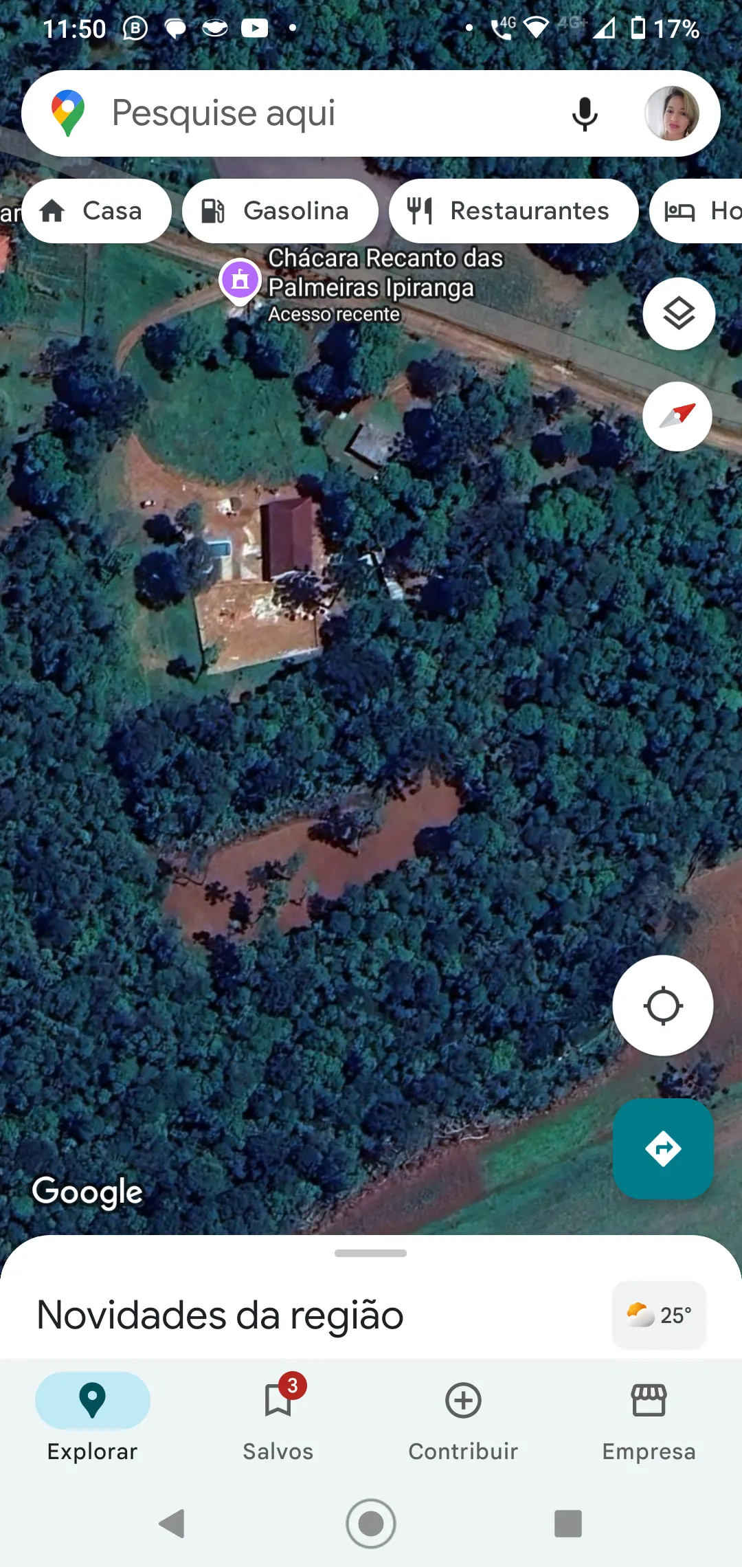 Small farm for sale of 4 acres in Ipiranga, PR, Brazil