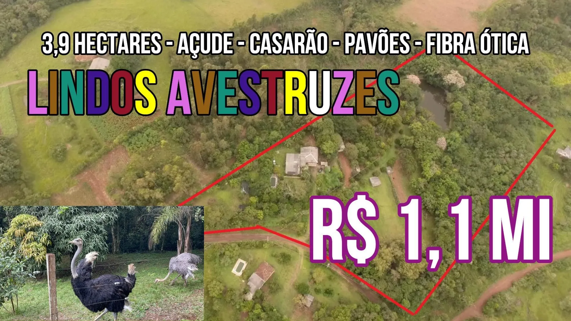 Country home for sale of 9 acres in Taquara, RS, Brazil