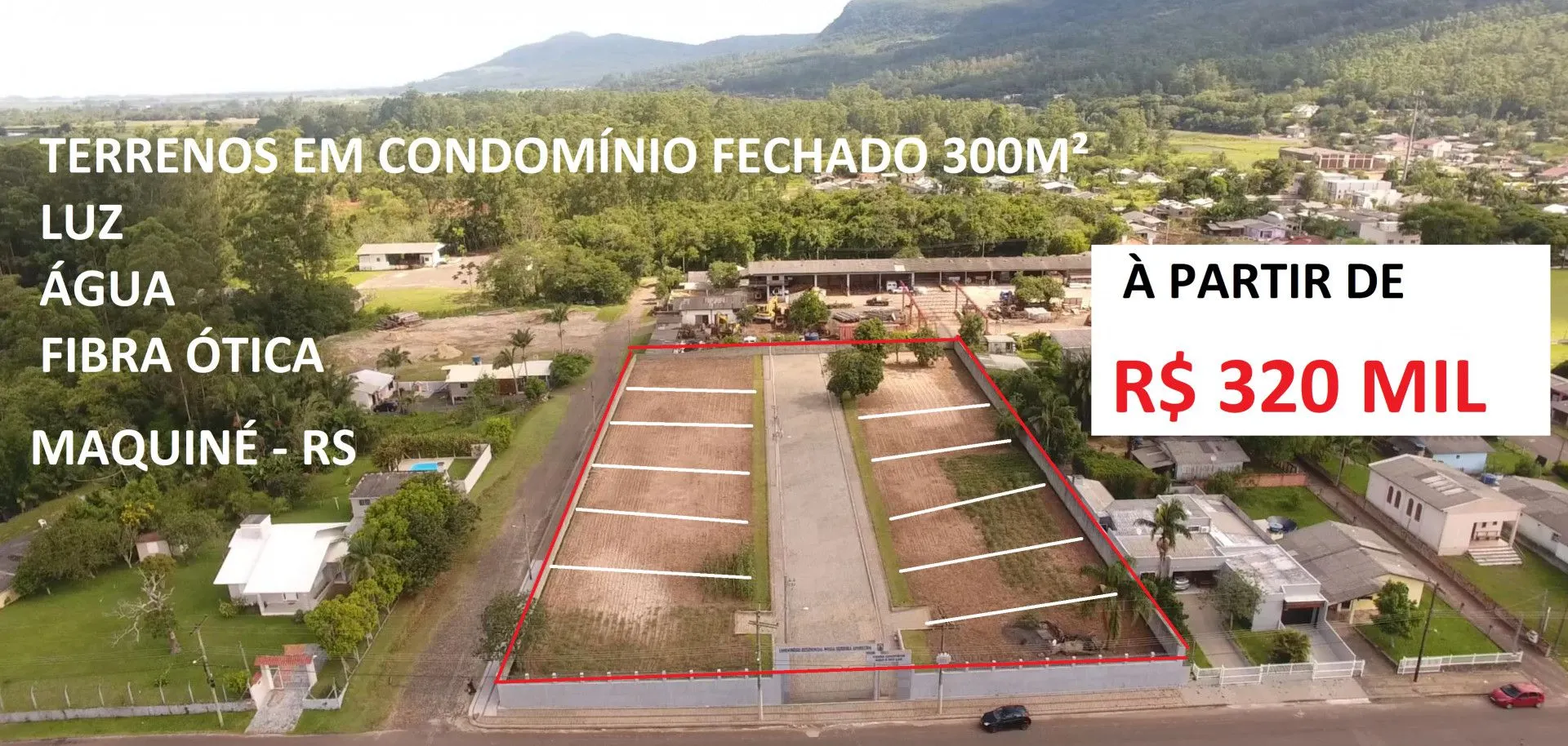 Plot for sale of 360 m² in Maquiné, RS, Brazil