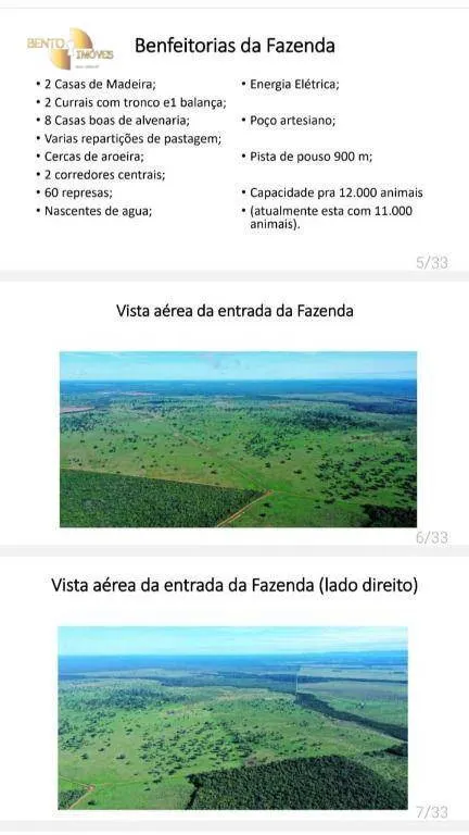 Fazenda à venda de 10.593 ha em Pontes e Lacerda, MT, Brasil