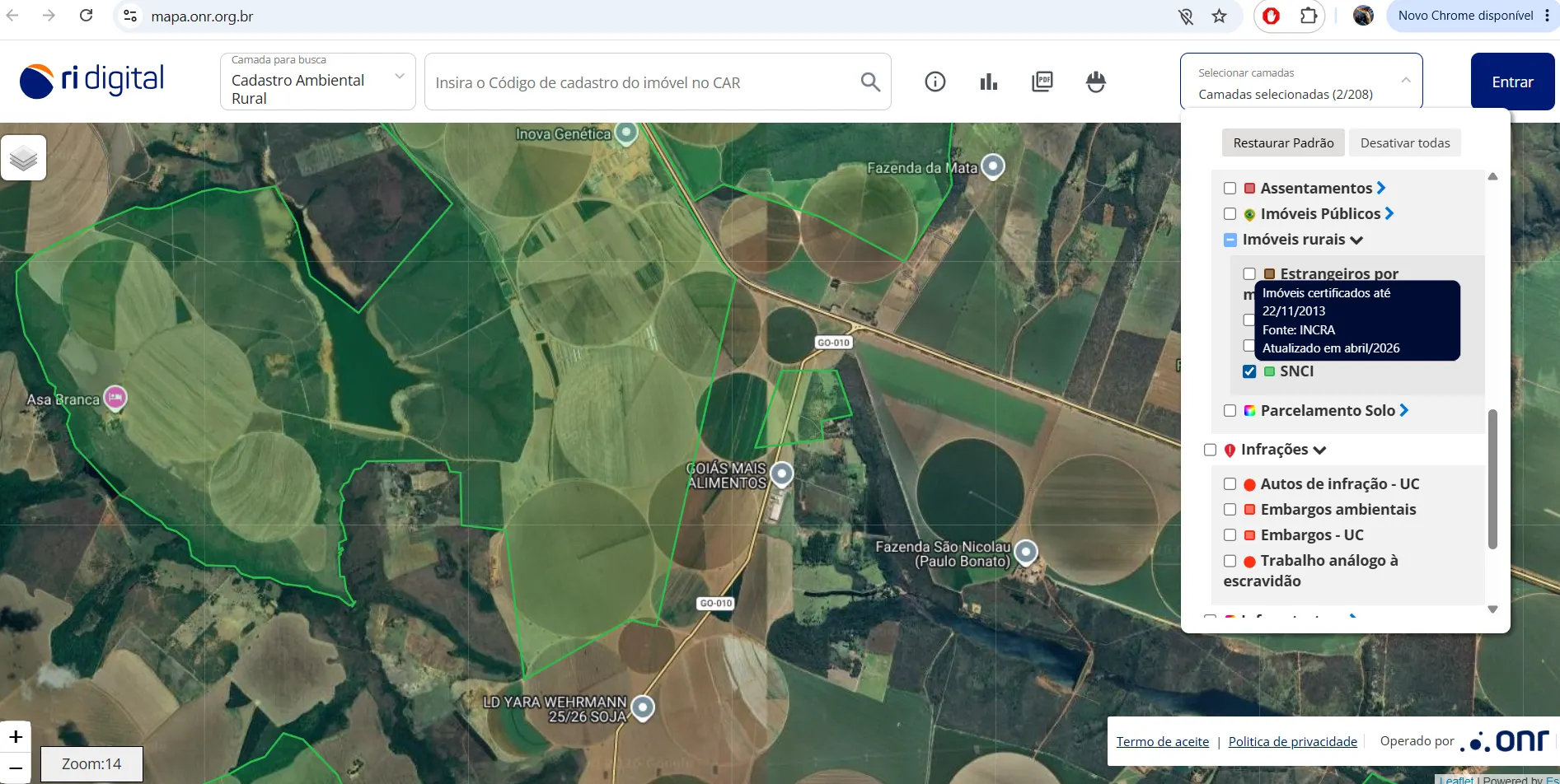 Sítio à venda de 39 ha em Cristalina, GO, Brasil