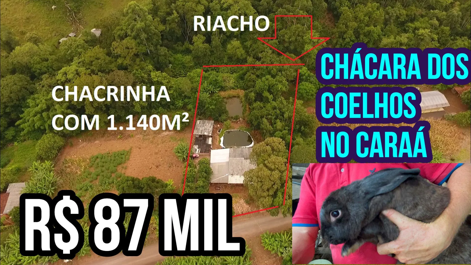 Country home for sale of 2,000 m² in Caraá, RS, Brazil
