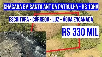 Chácara à venda de 10 ha em Santo Antônio da Patrulha, RS, Brasil