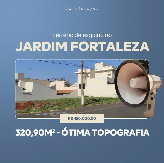 Plot for sale of 320 m² in Paulínia, SP, Brazil