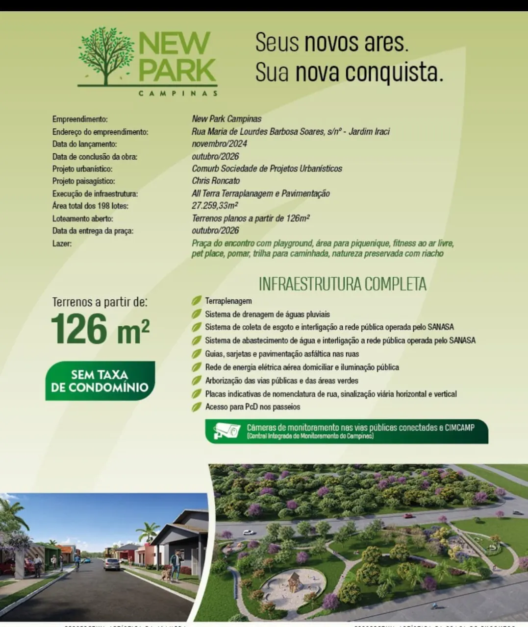 Plot for sale of 126 m² in Campinas, SP, Brazil