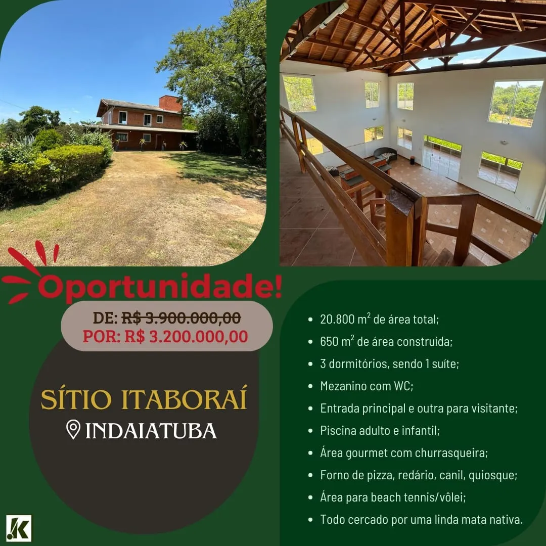 Chácara à venda de 2 ha em Indaiatuba, SP, Brasil