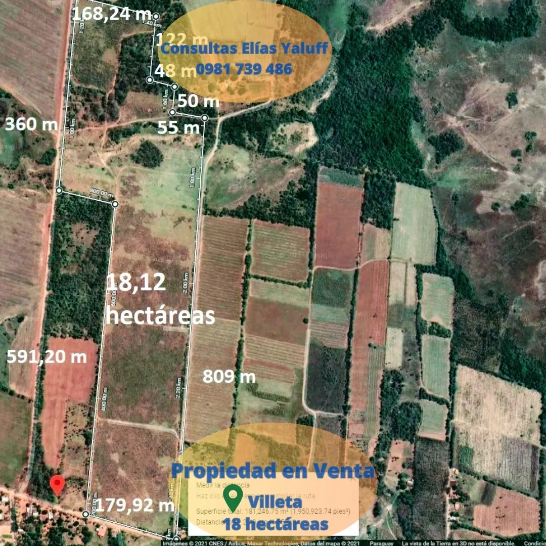 Fazenda à venda de 18 ha em Villeta, Paraguai