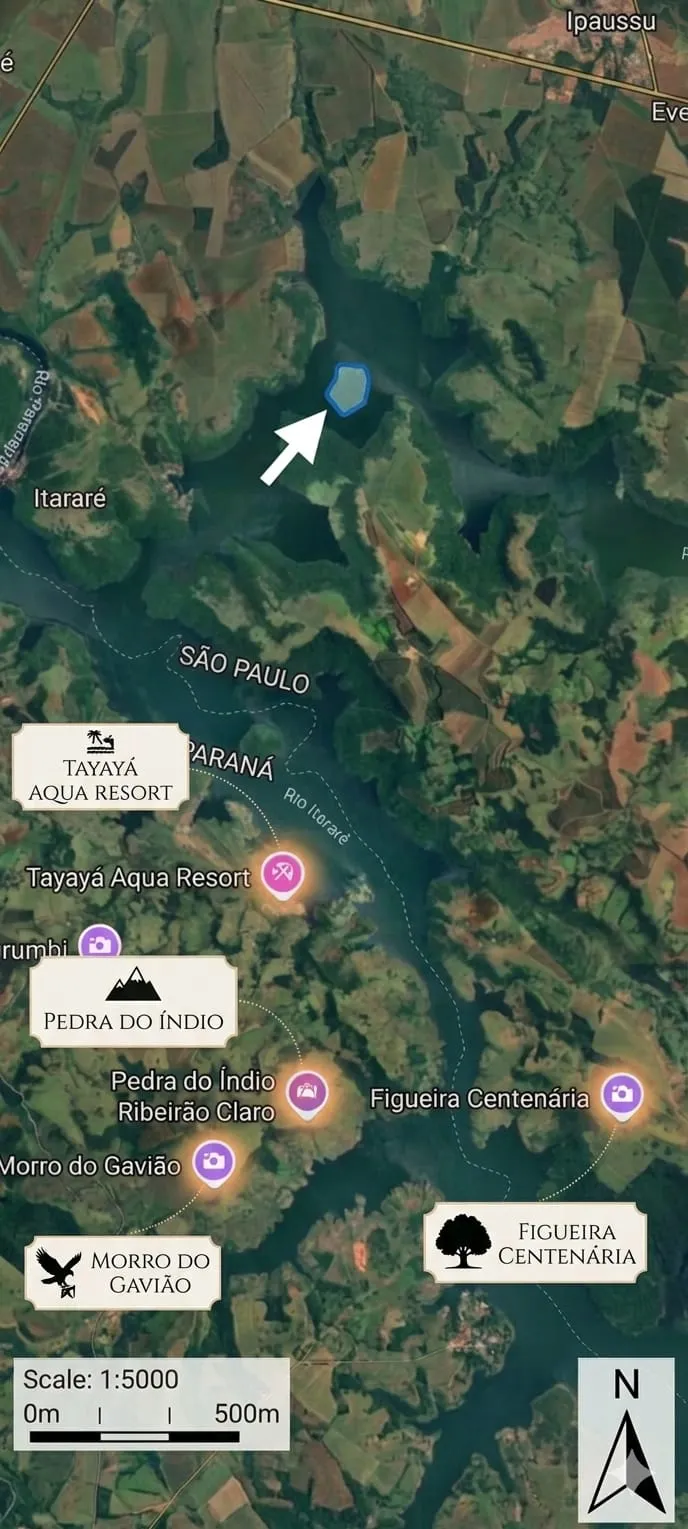 Ilha à venda de 61 ha em Timburi, SP, Brasil