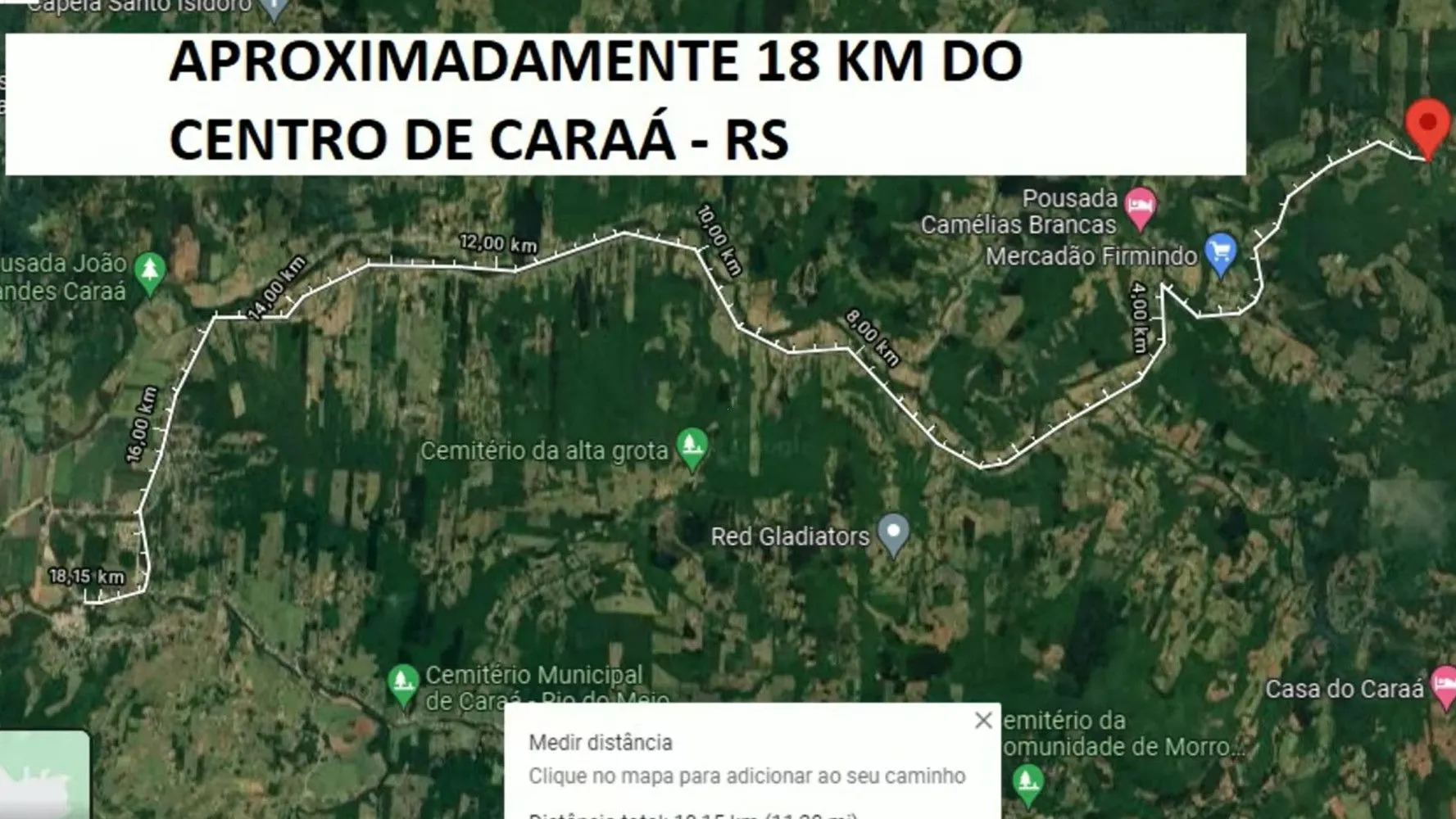 Small farm for sale of 36 acres in Caraá, RS, Brazil