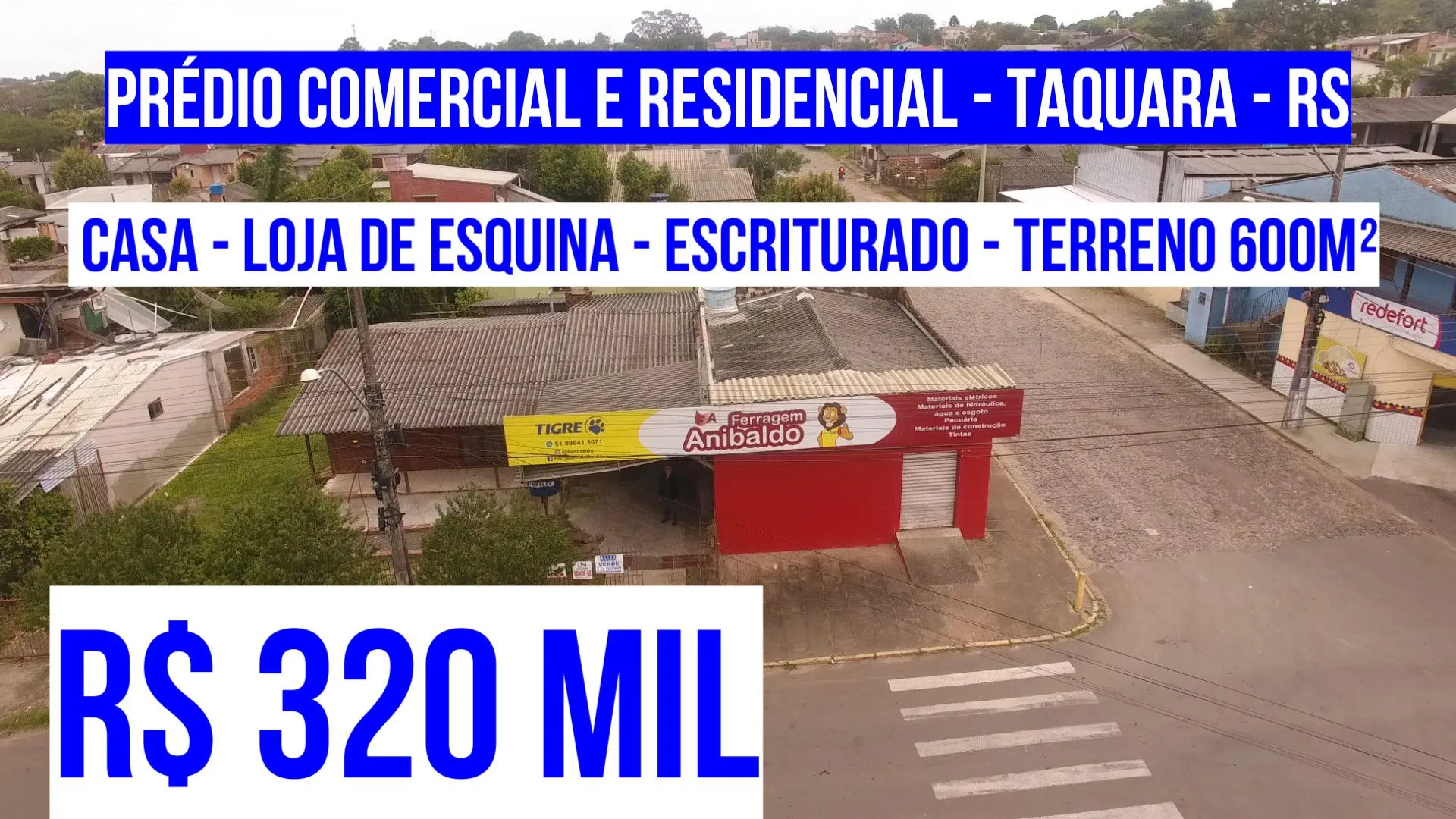 Plot for sale of 600 m² in Taquara, RS, Brazil
