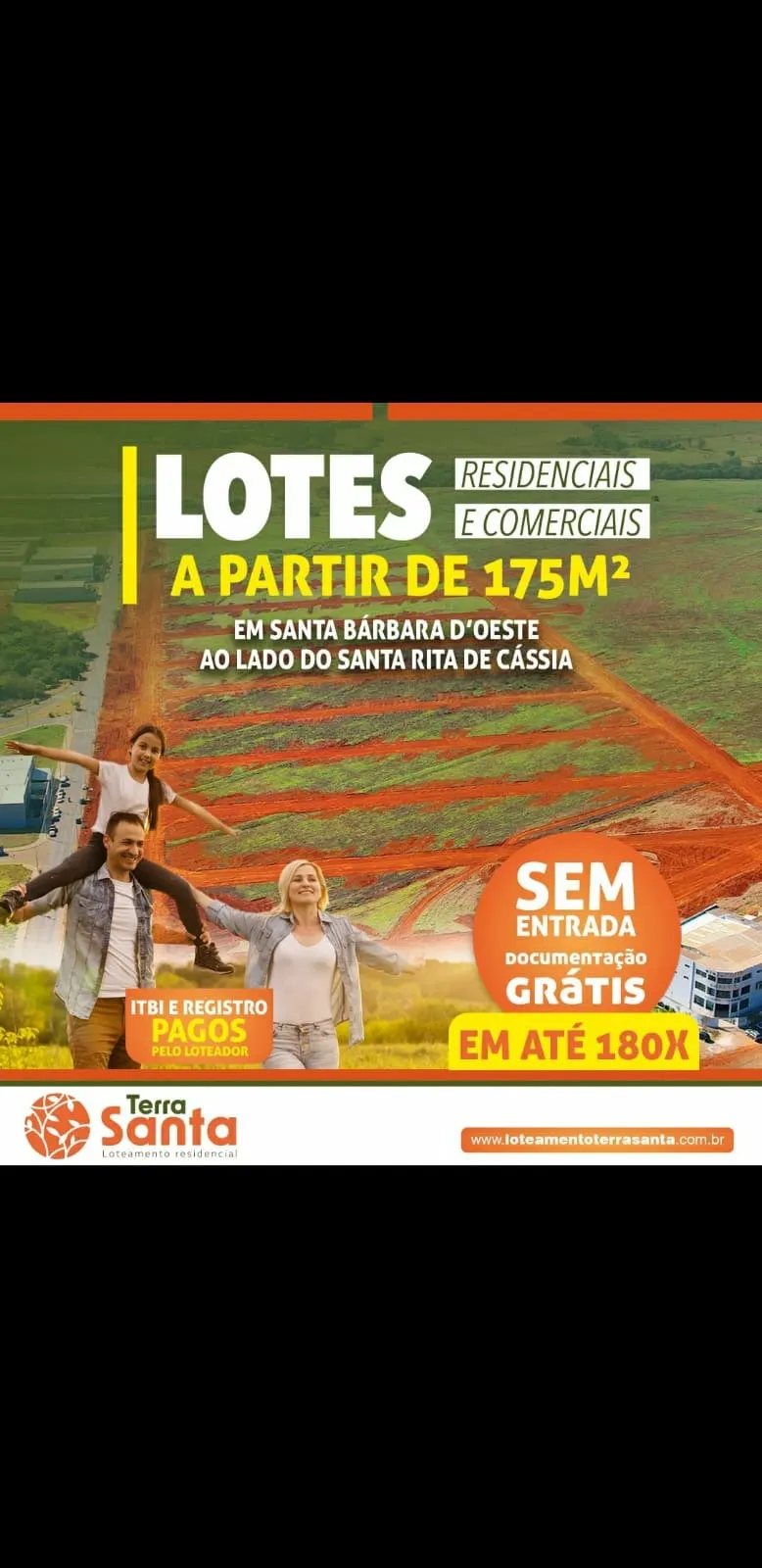Plot for sale of 175 m² in Santa Bárbara d'Oeste, SP, Brazil