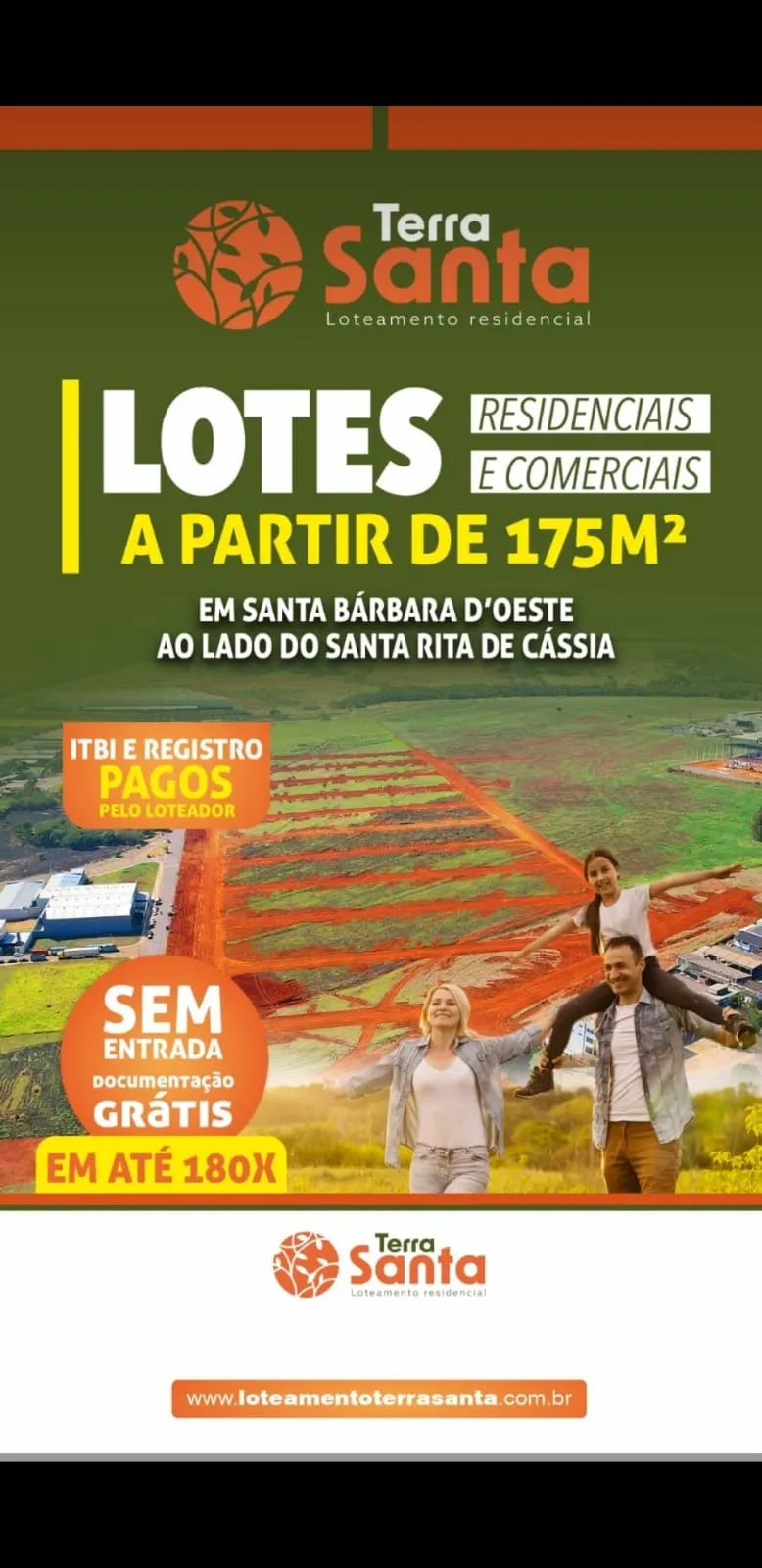 Plot for sale of 175 m² in Santa Bárbara d'Oeste, SP, Brazil