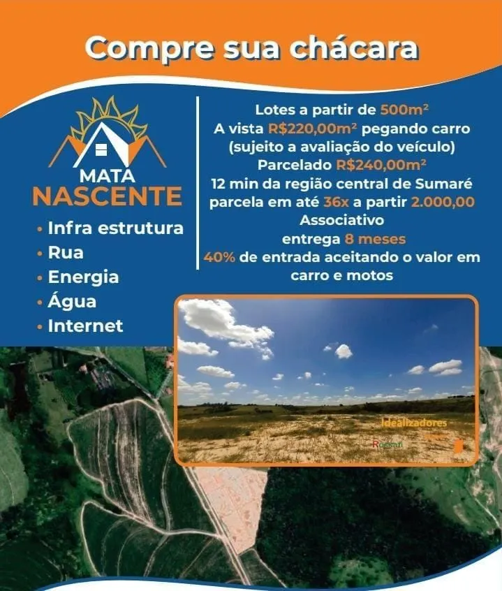 Chácara à venda de 500 m² em Sumaré, SP, Brasil