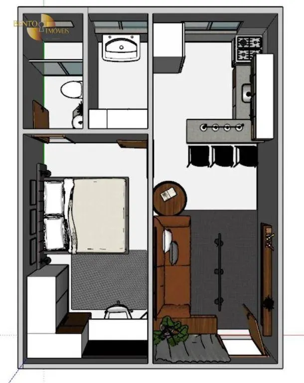 Casa à venda e para Alugar de 40 m² em Cuiabá, MT, Brasil