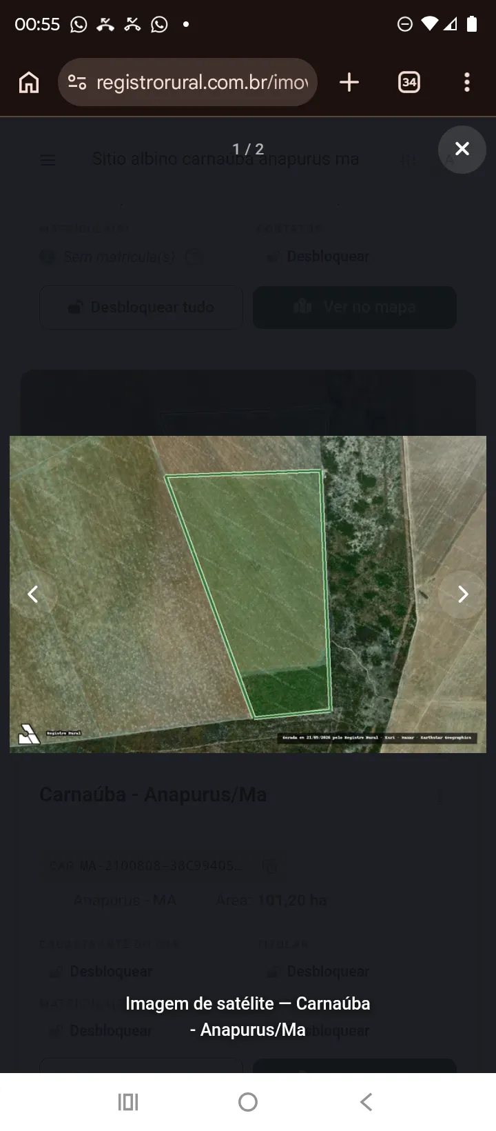 Terreno à venda de 100 ha em Brejo, MA, Brasil