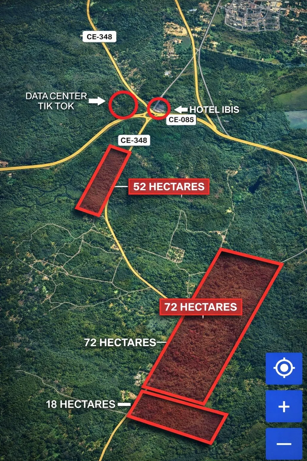 Plot for sale of 44 acres in Caucaia, CE, Brazil
