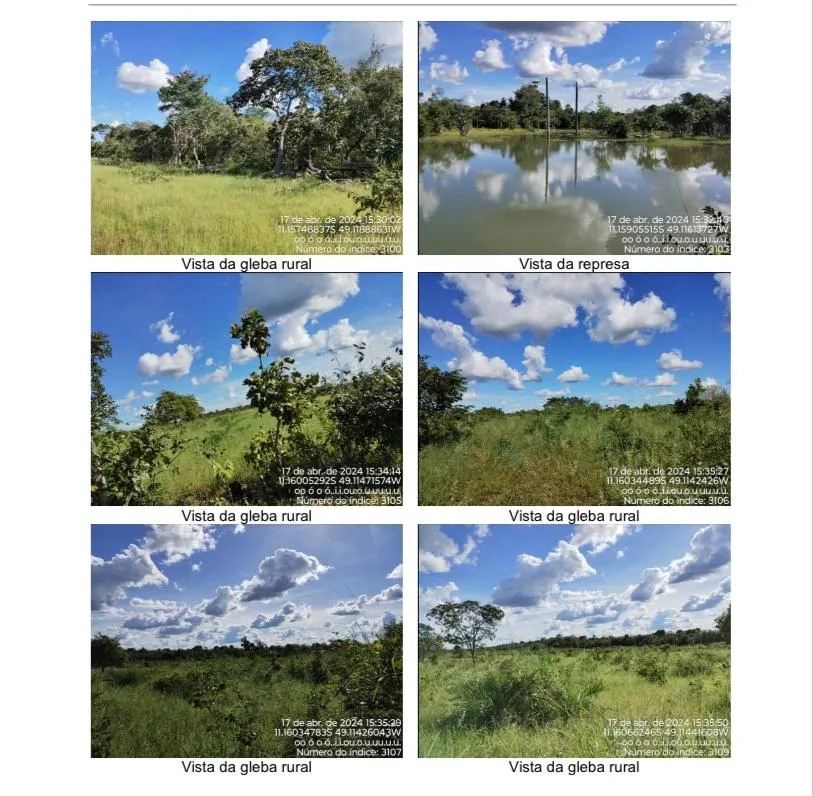 Small farm for sale of 1,376 acres in Crixás do Tocantins, TO, Brazil