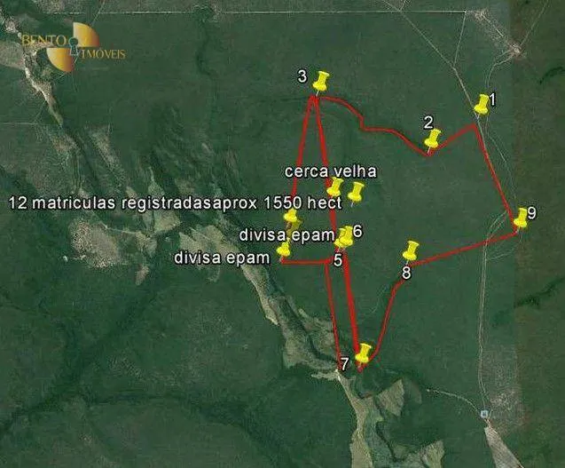 Farm for sale of 3,684 acres in Reserva do Cabaçal, MT, Brazil