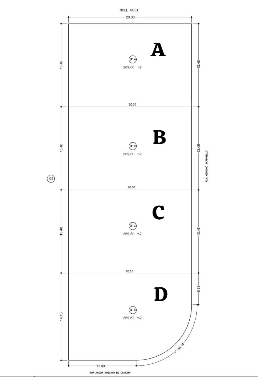 Plot for sale of 269 m² in Hortolândia, SP, Brazil