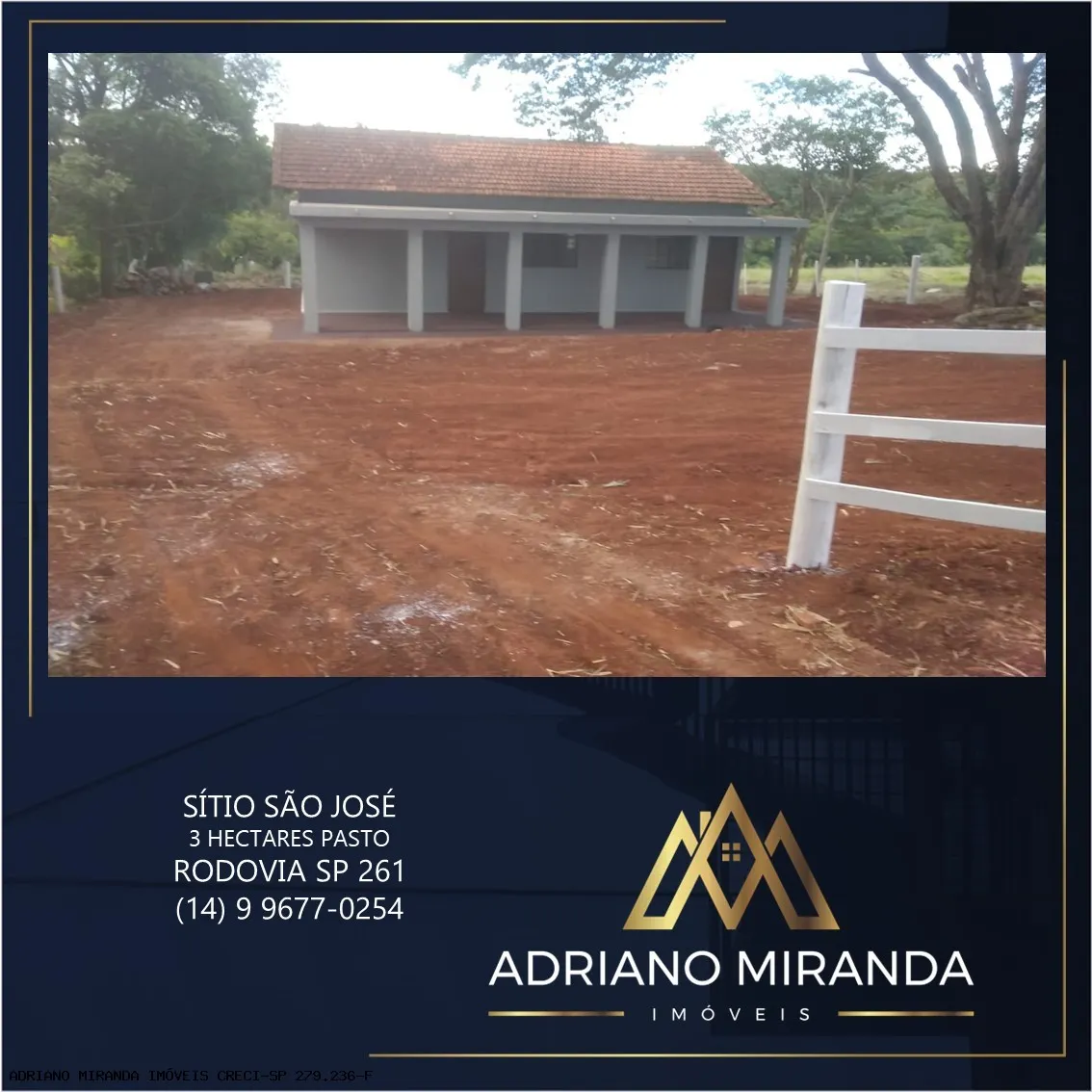 Small farm for sale of 7 acres in Cerqueira César, SP, Brazil