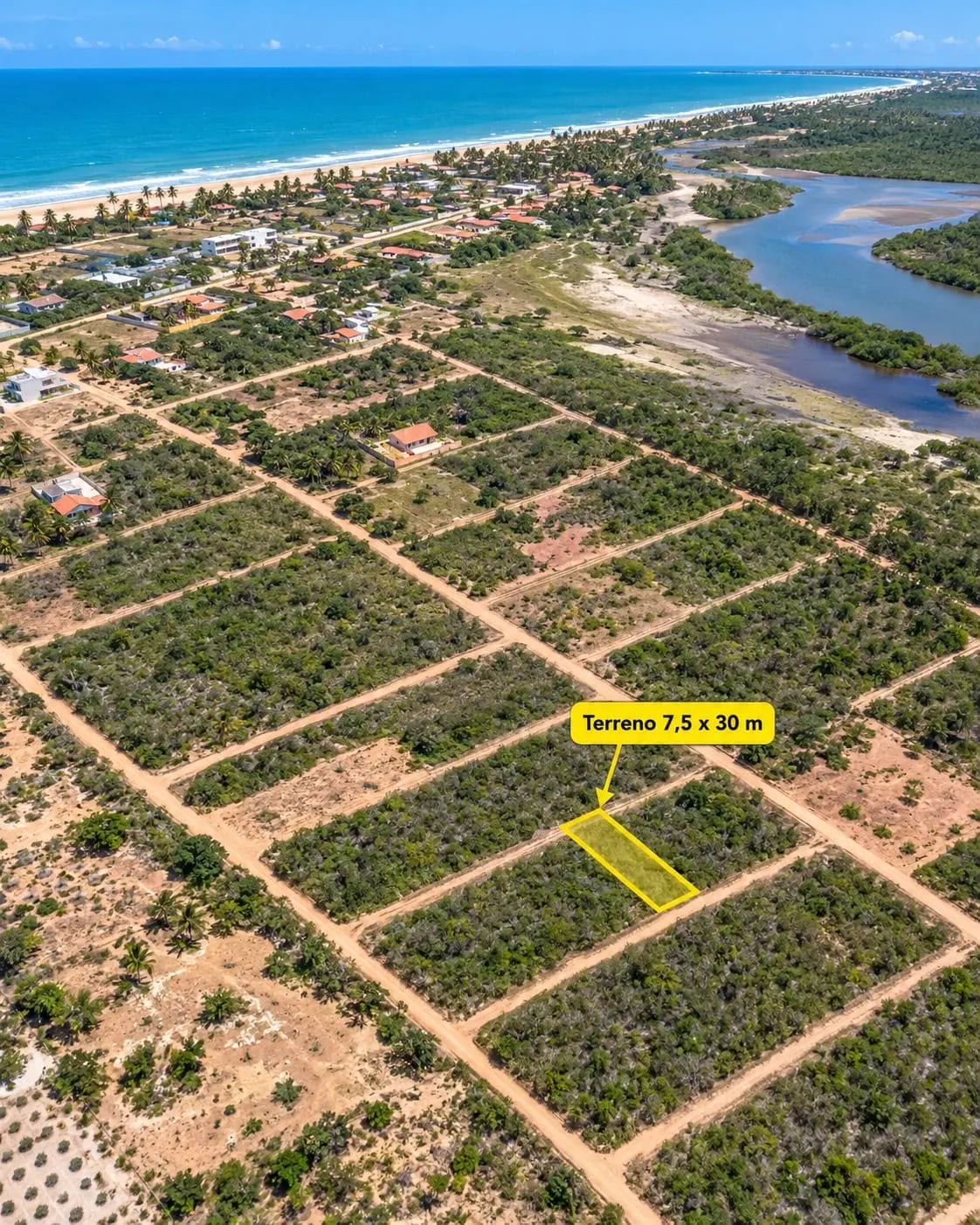 Terreno à venda de 225 m² em São Miguel do Gostoso, RN, Brasil