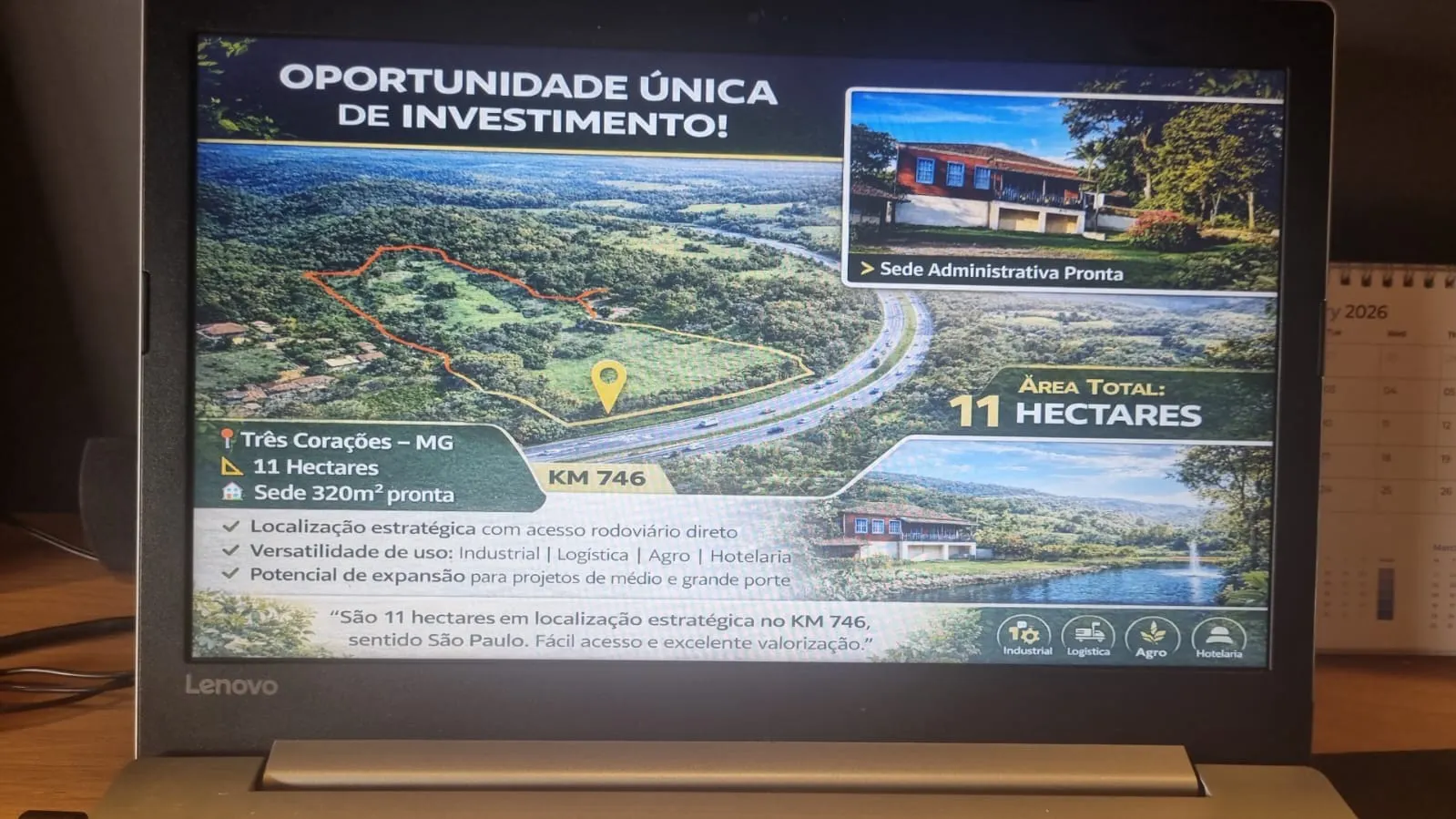 Small farm for sale of 12 acres in Fartura, SP, Brazil