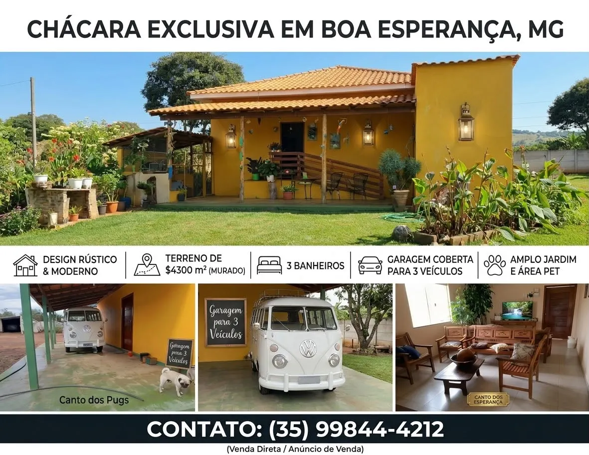 Chácara à venda de 4.300 m² em Boa Esperança, MG, Brasil
