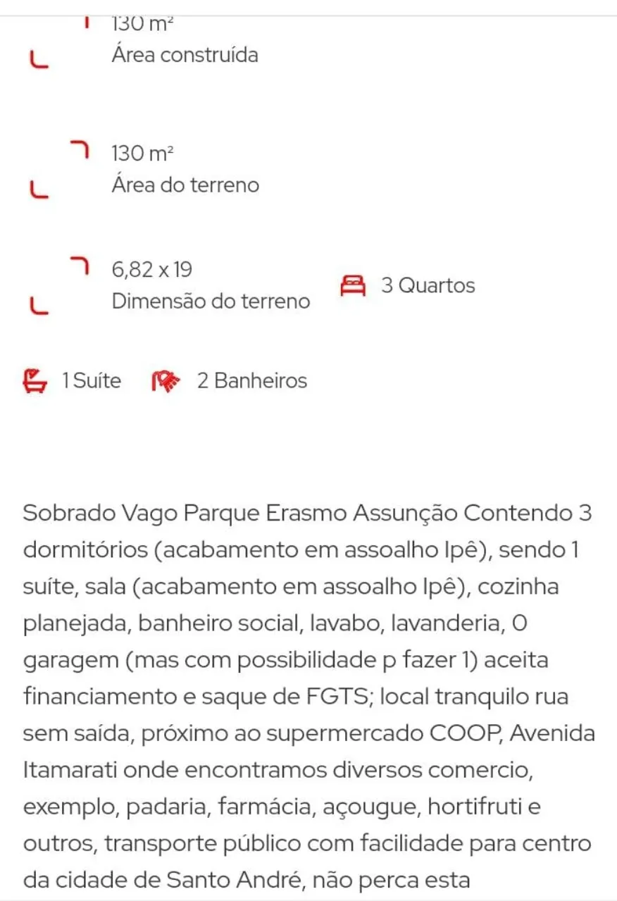 Casa à venda de 130 m² em Santo André, SP, Brasil