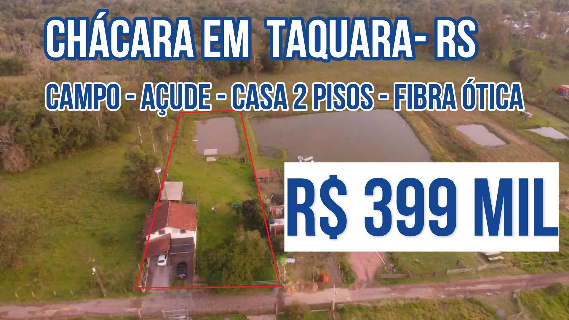 Chácara à venda de 2.400 m² em Taquara, RS, Brasil