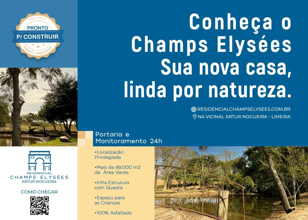 Terreno à venda de 400 m² em Artur Nogueira, SP, Brasil