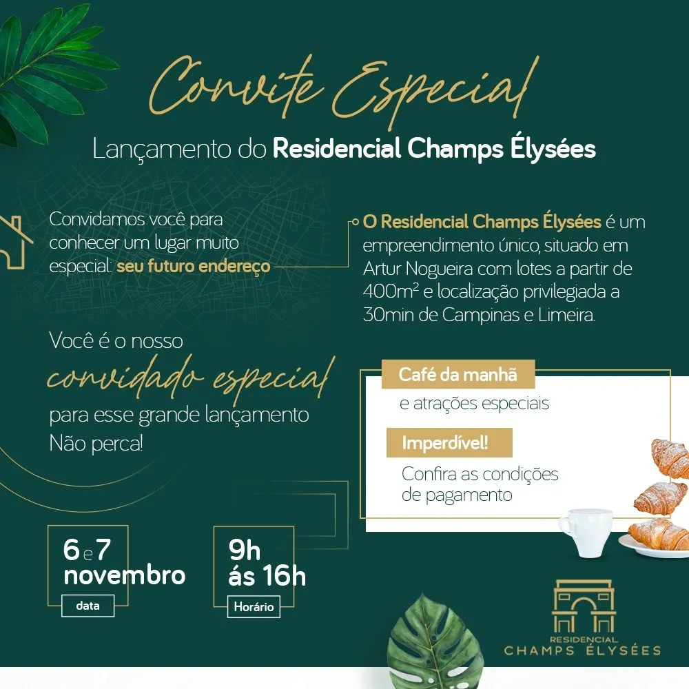 Terreno à venda de 400 m² em Artur Nogueira, SP, Brasil