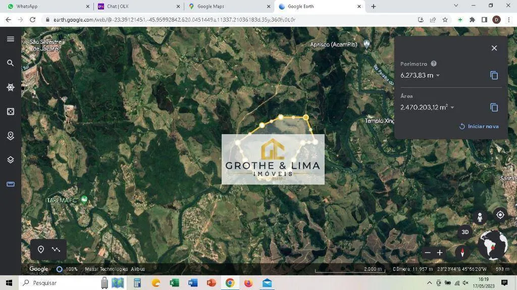 Plot for sale of 593 acres in Jacareí, SP, Brazil