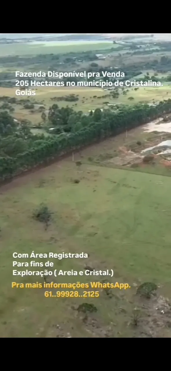 Fazenda à venda de 205 ha em Cristalina, GO, Brasil