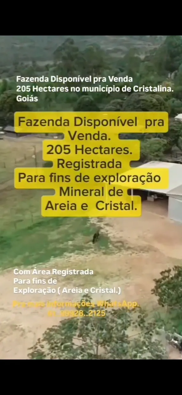 Farm for sale of 507 acres in Cristalina, GO, Brazil